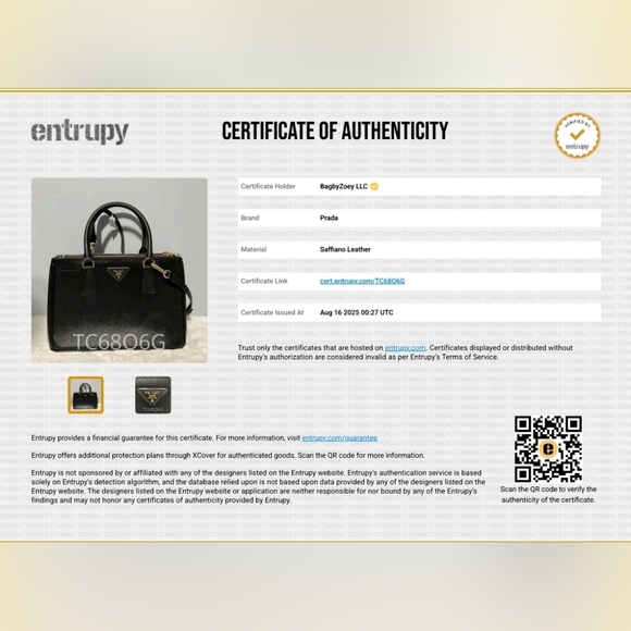 BQ42 💖 Prada Saffiano Leather Shoulder Bag - Picture 15 of 15